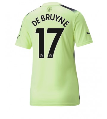 Manchester City Kevin De Bruyne #17 Tredjedrakt Kvinner 2022-23 Kortermet